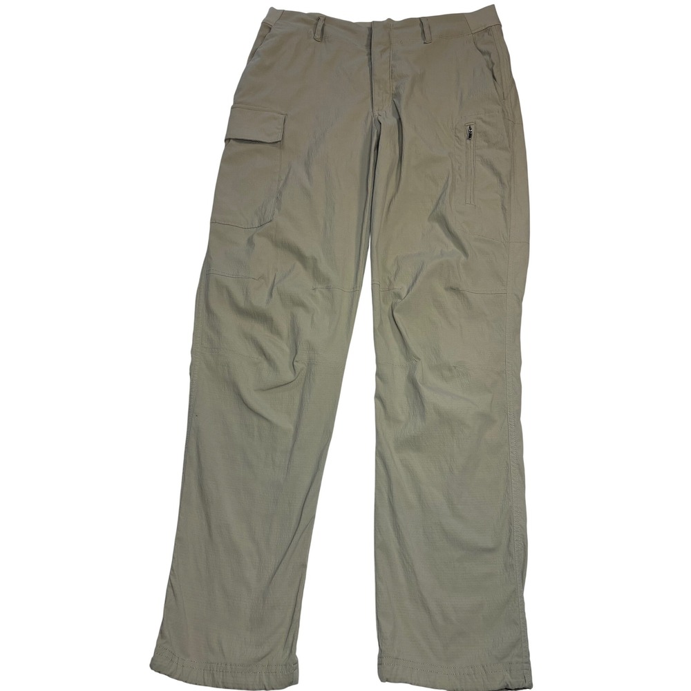 Athleta Trekkie Utility Cargo Pants Womens Tan Excellent Hiking Outdoor Size 10